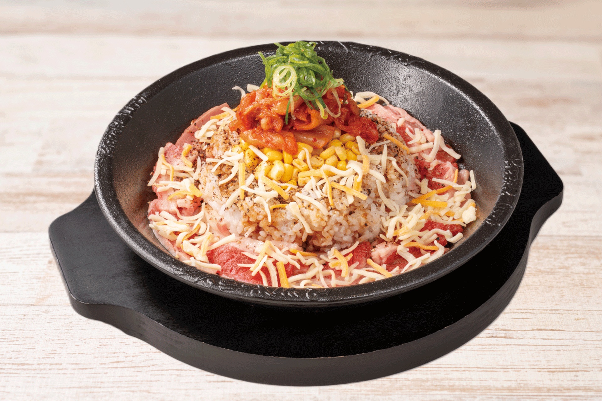 ペッパーランチの「牛カルビキムチーズペッパーライス」