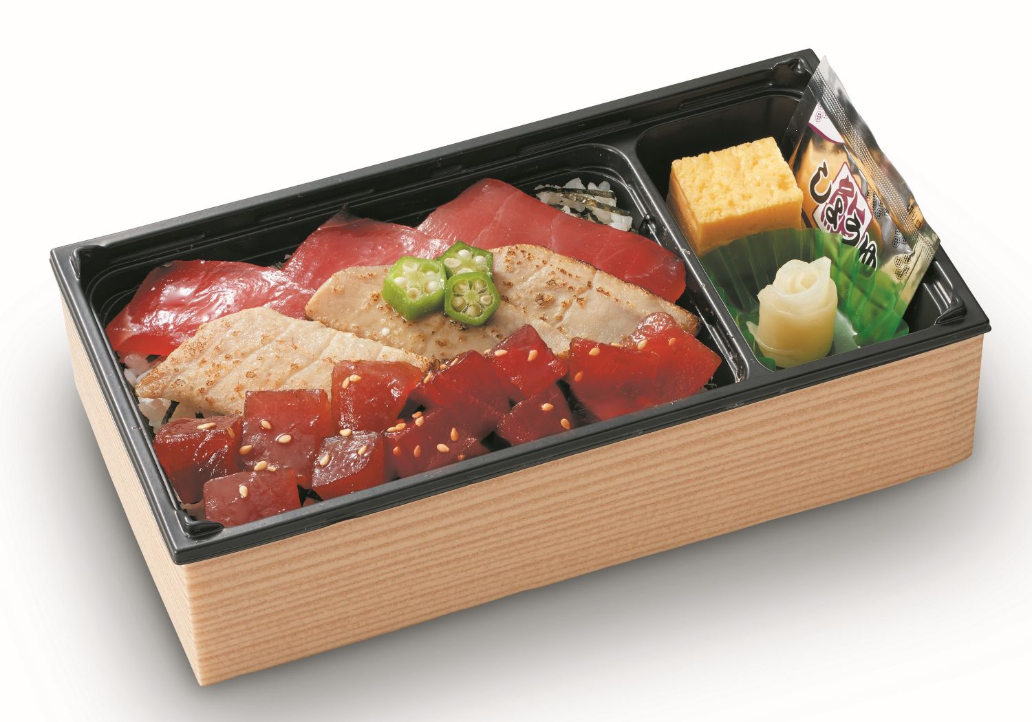 「天然まぐろ三味（さんみ）ちらし重」（1726円）