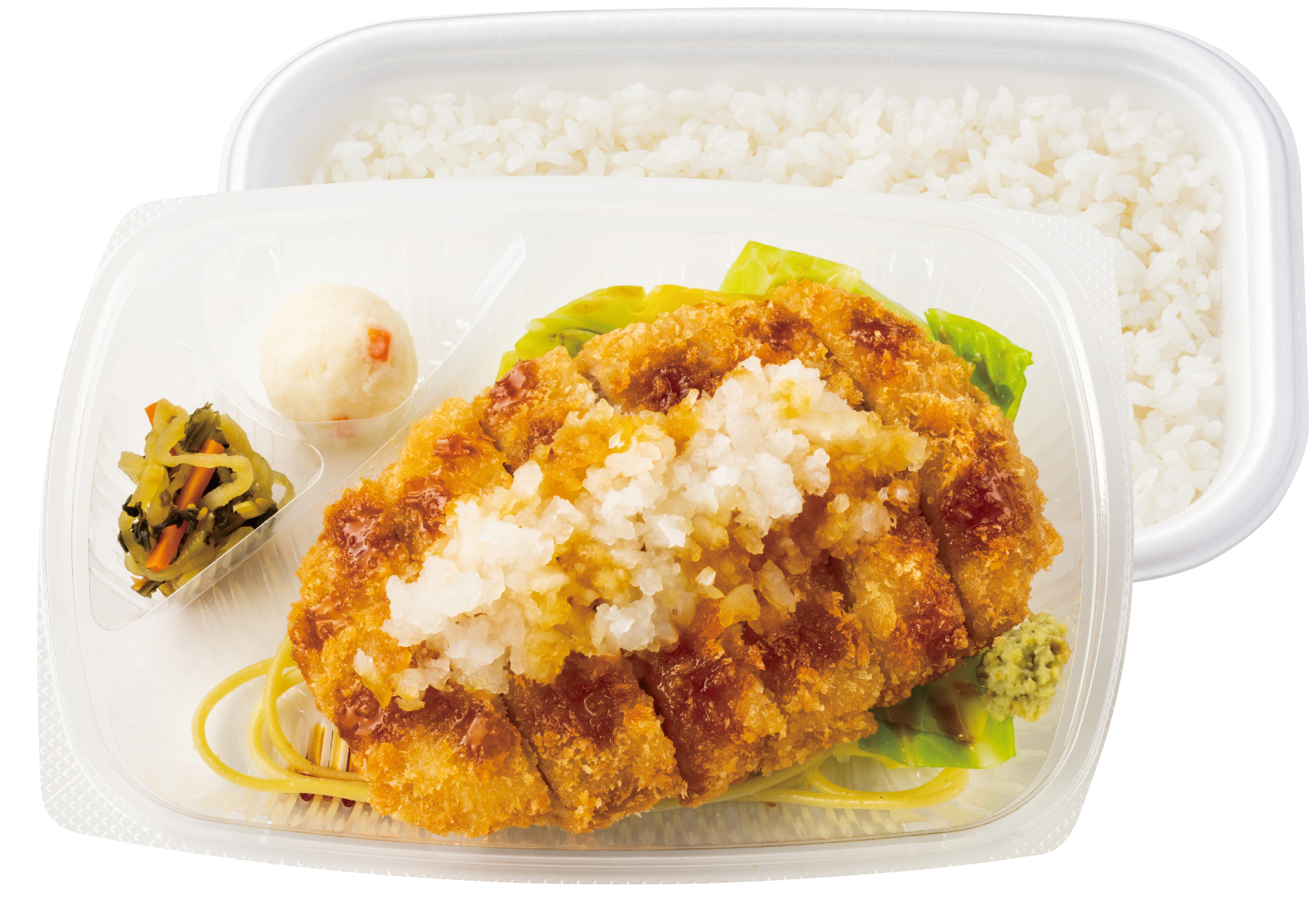 「おろしかつ弁当」（750円）
