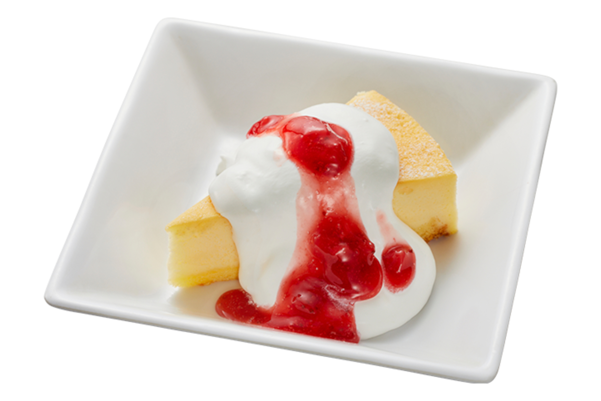 「とろける練乳クリームのせチーズケーキ」（430円～）