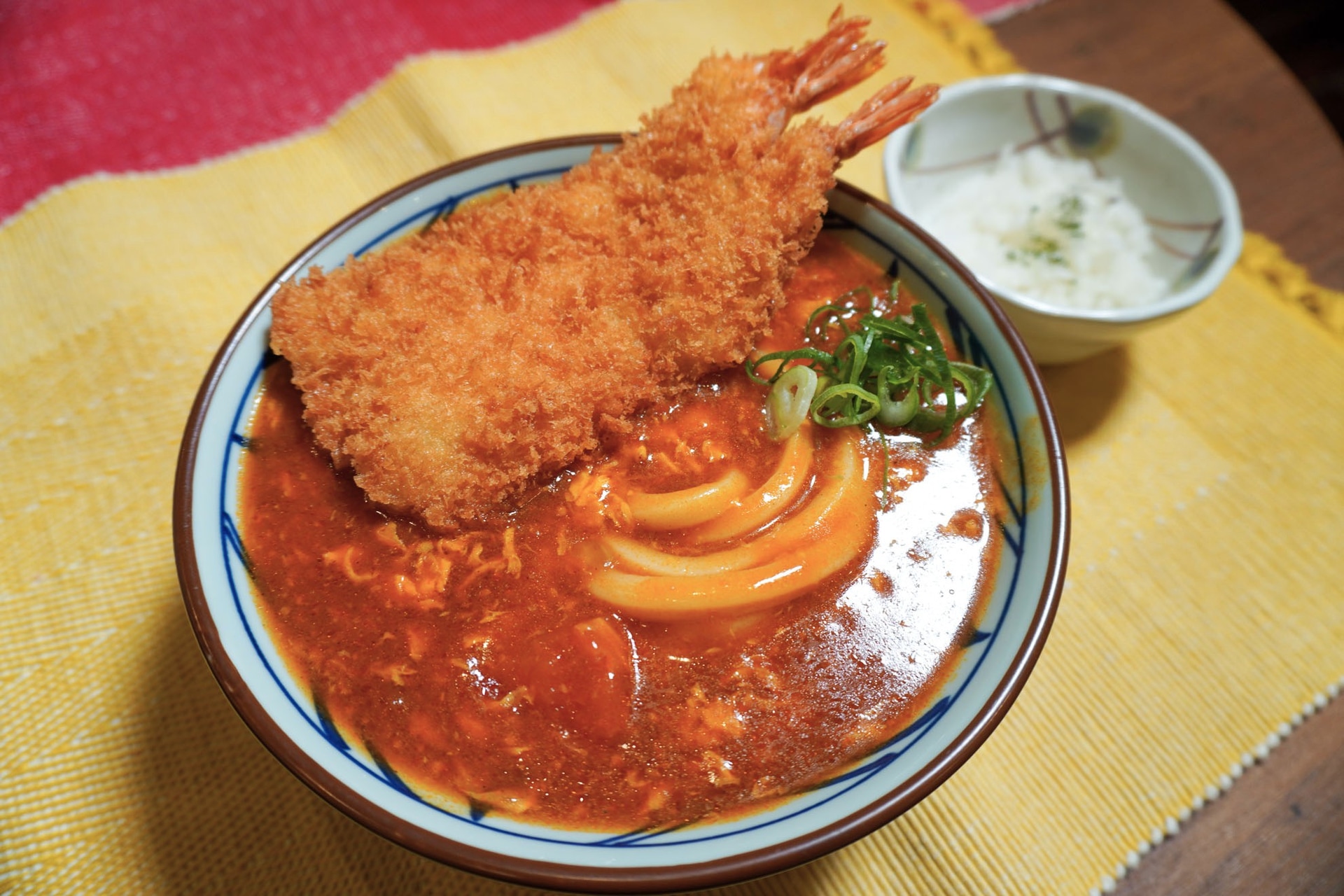 海老カツトマたまカレーうどん