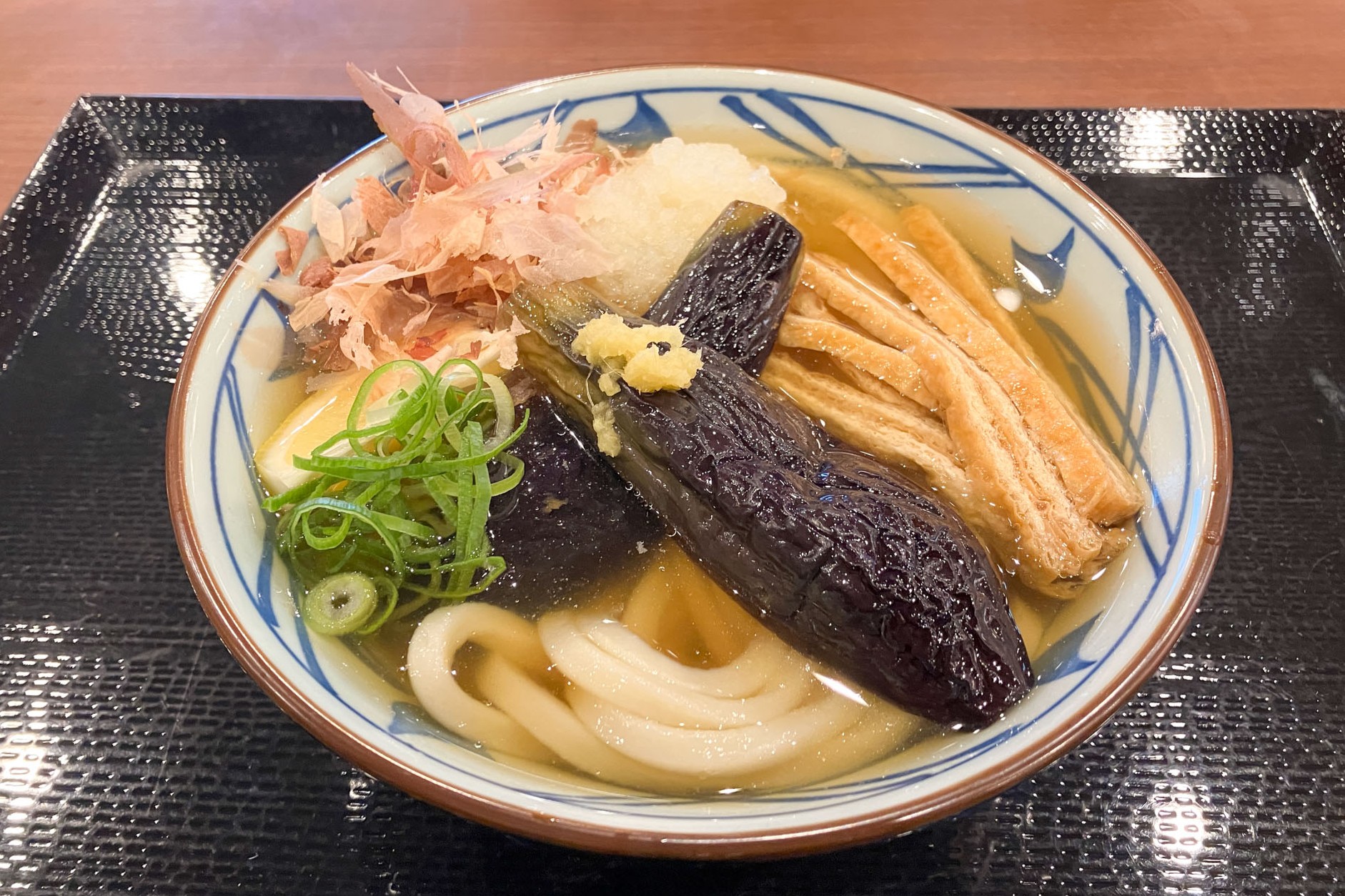試食で提供された「なすおろし冷かけうどん」