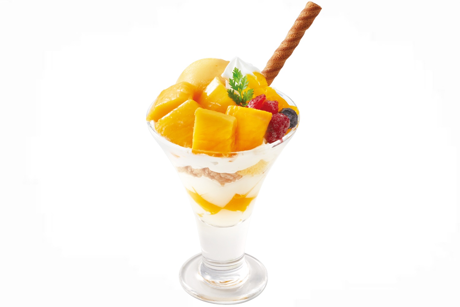 「マンゴーとココナッツのパフェ」（988円）