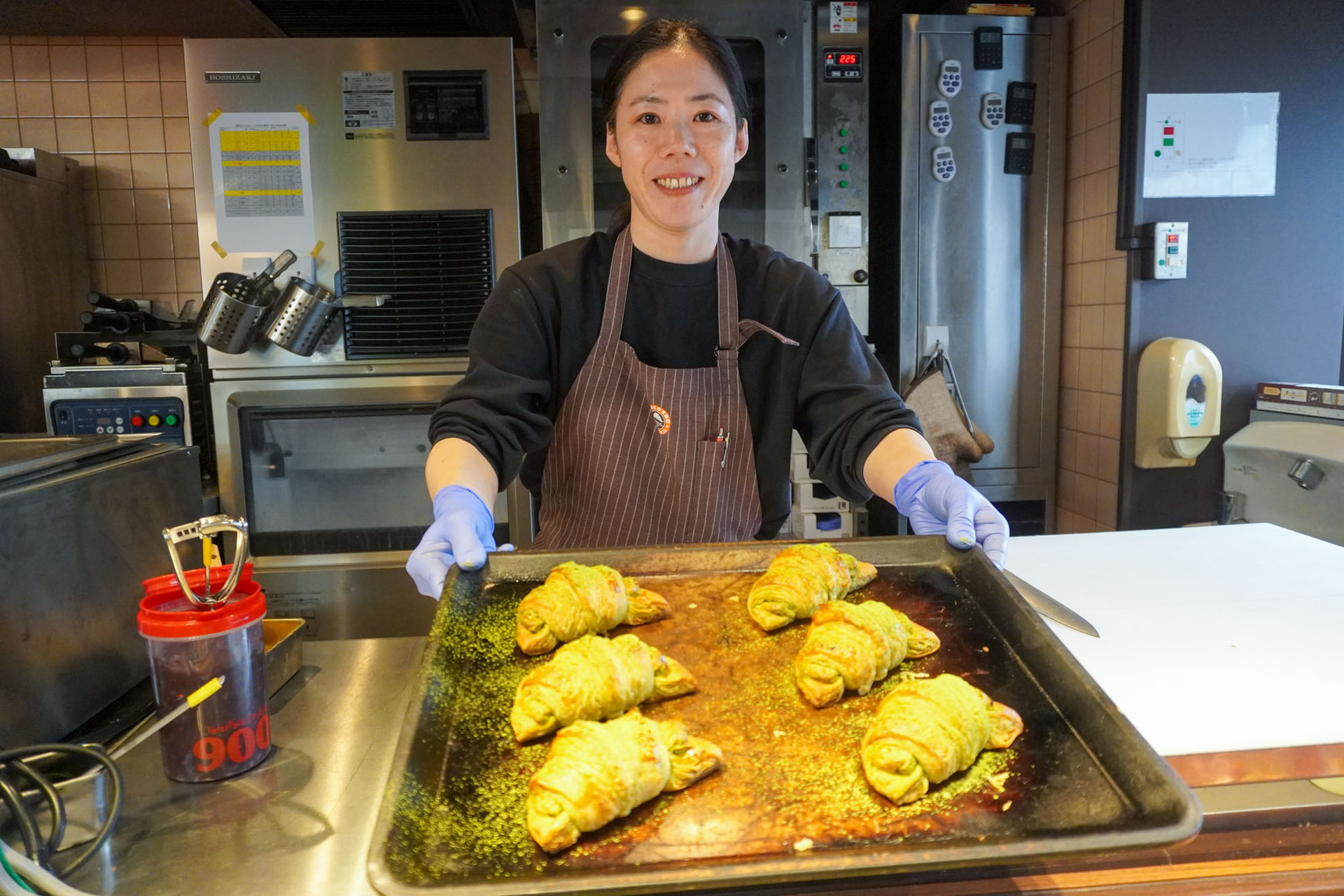 「プレミアム濃密抹茶チョコクロ」のできあがり