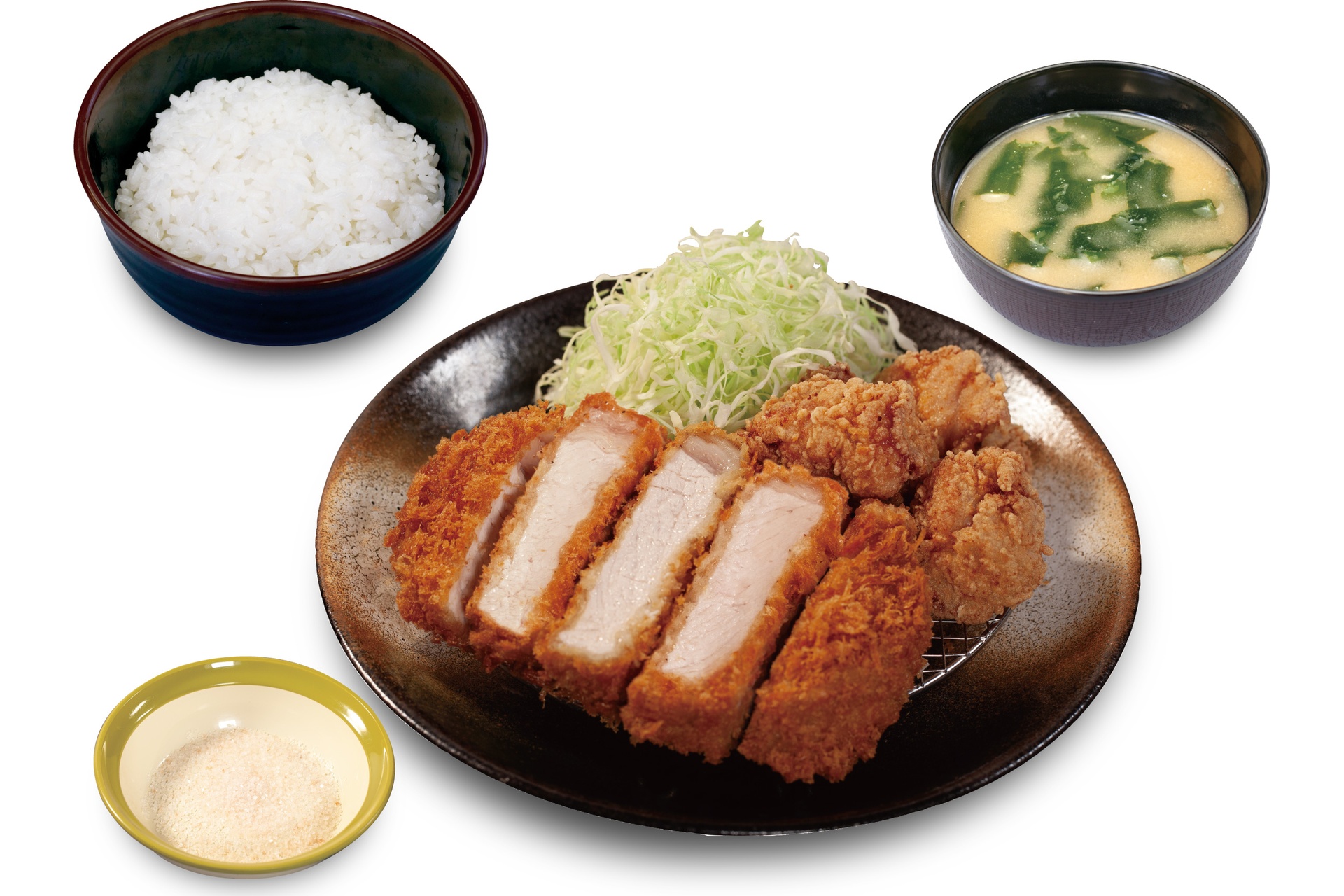 超厚切りロースかつ＆唐揚げ定食