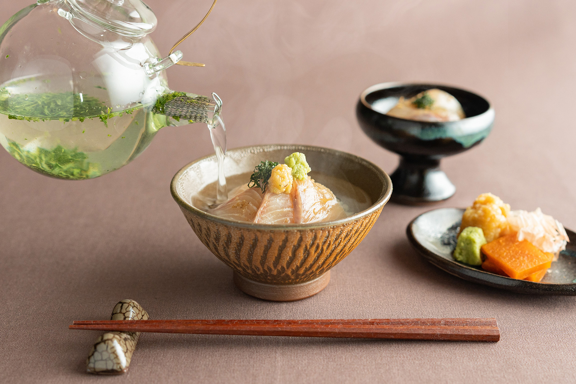 自分が選んだ新茶で味わう、鹿児島の美味しさが詰まったお茶漬け