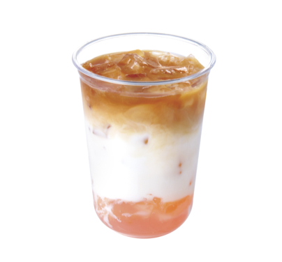 「ピーチゼリーアールグレイラテ」（580円）