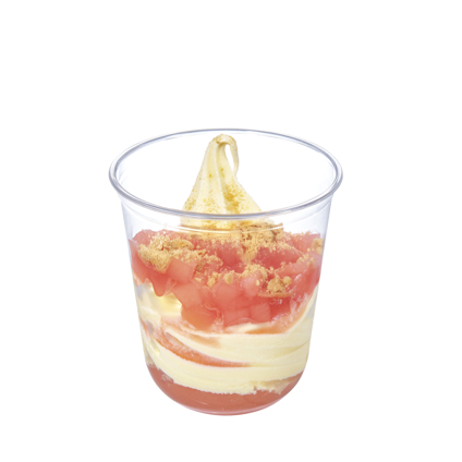 「クラウンバニラピーチ＆ピーチパフェ」（480円）