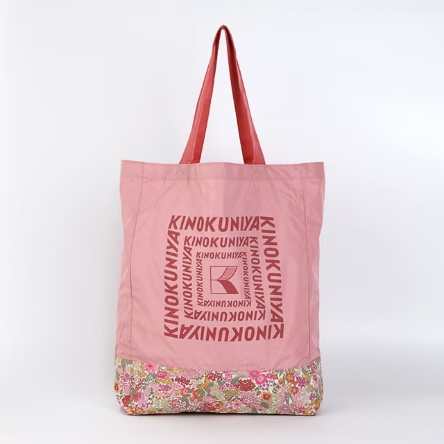 紀ノ国屋 リバティプリント エコバッグ ピンク