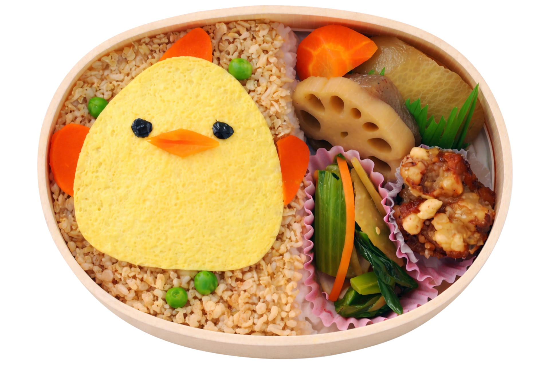 【まつおか】「鶏そぼろ ぴよりん弁当」（1080円）