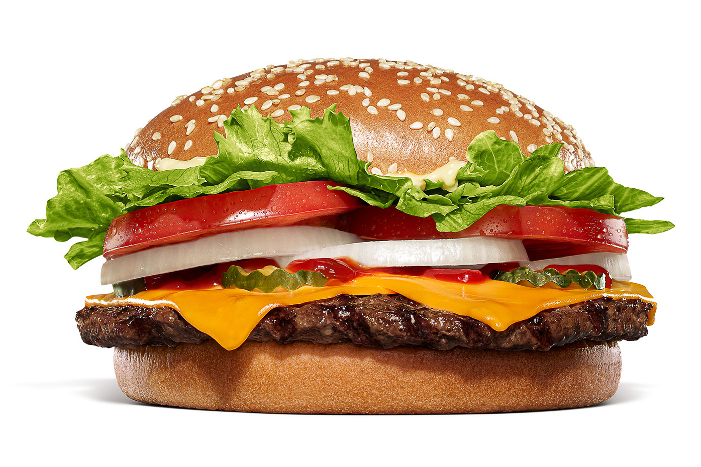 「ワッパー チーズ」（740円/セット 1040円）※セットはフレンチフライ（S）とドリンク（S）