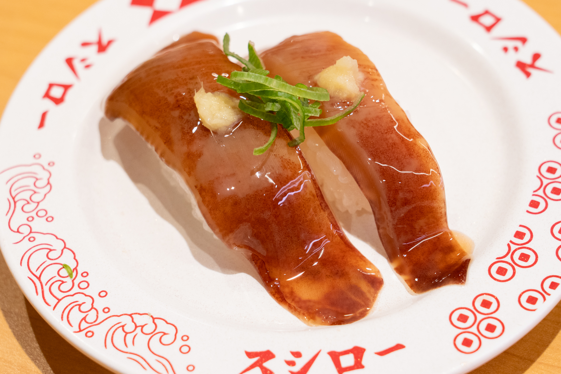 漬けムラサキいか耳。風味豊かな漬けの甘みがたまらない