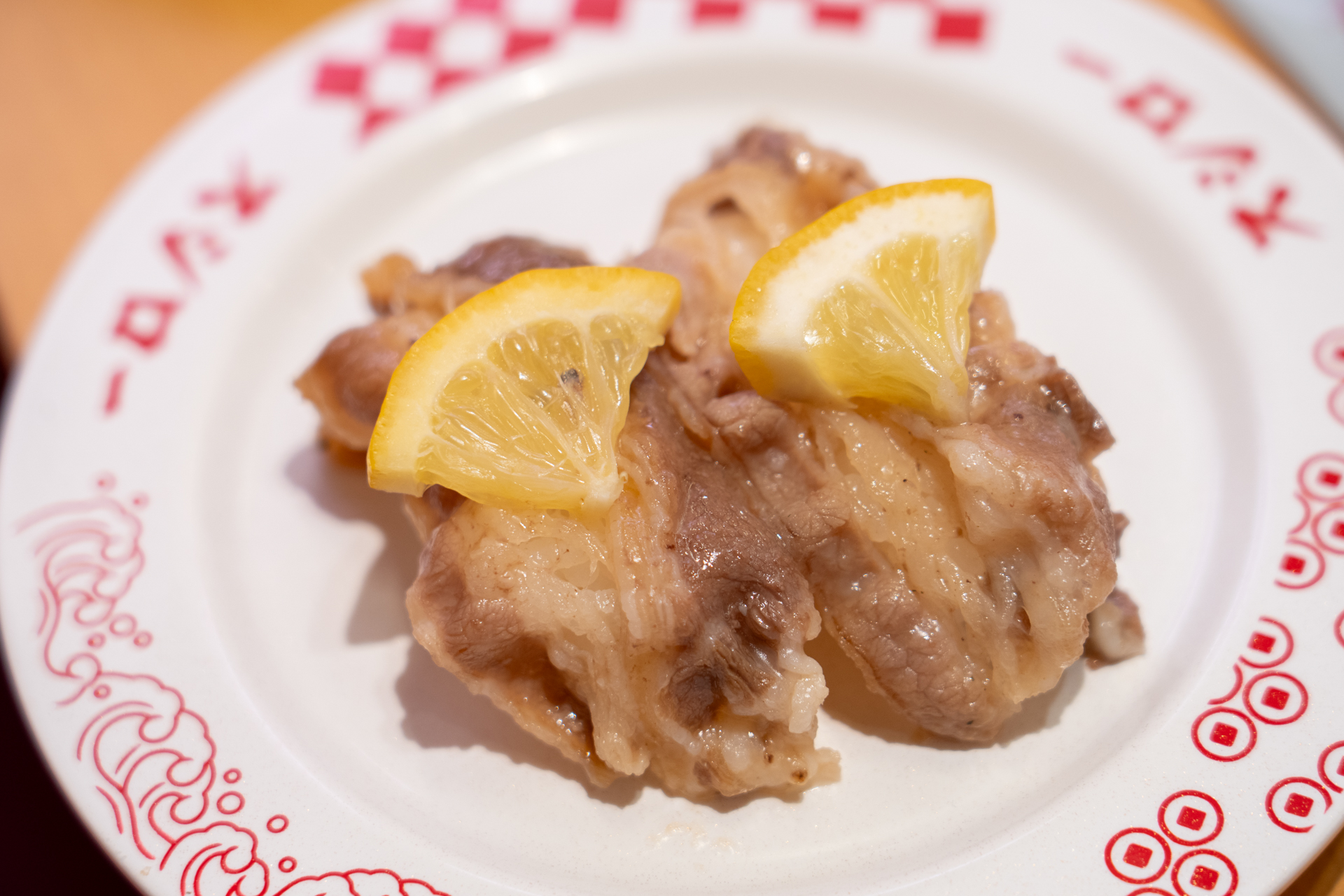 スターレイルコラボ限定ピック付きレモンステーキ風にぎり