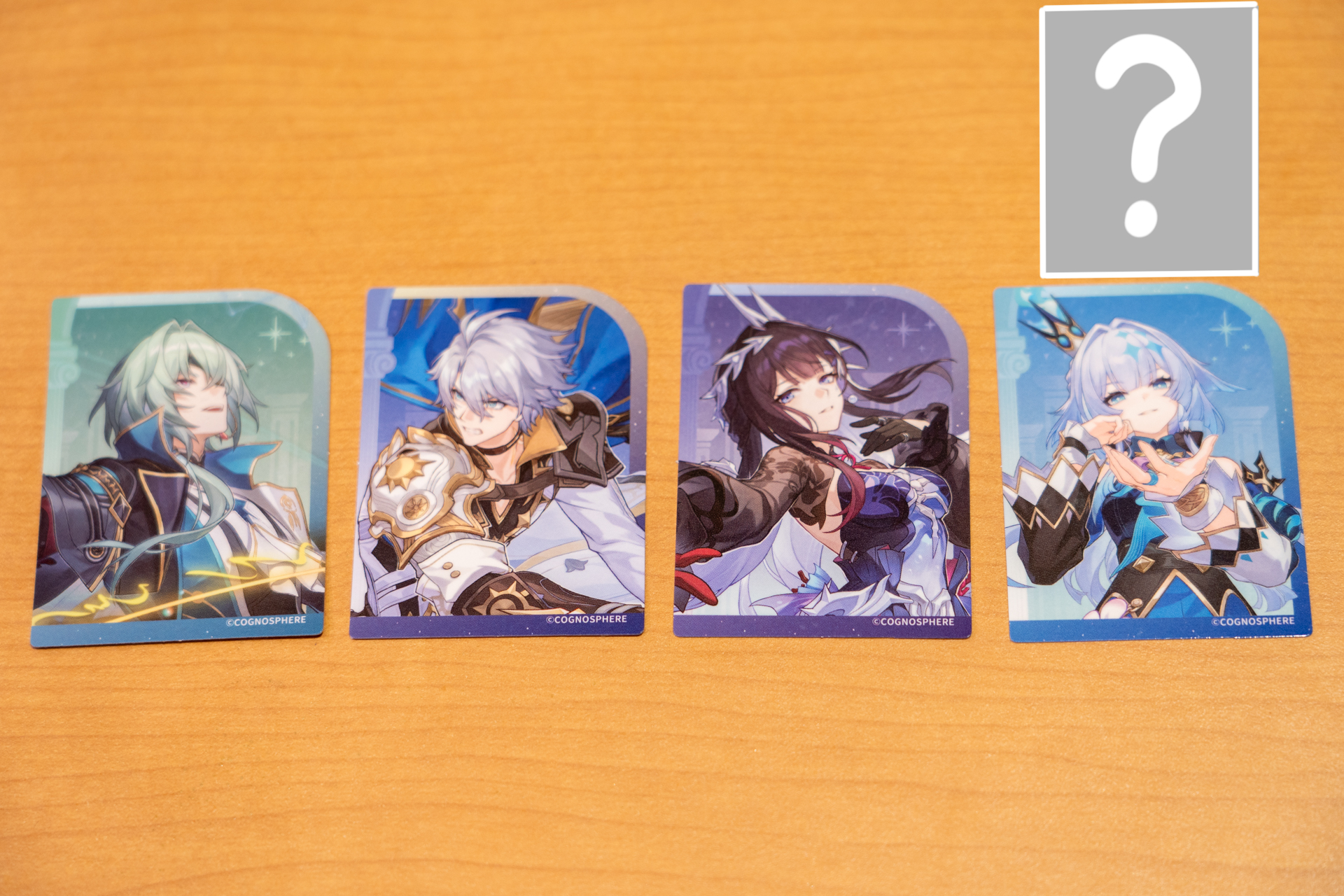 コラボ限定ピック第1弾の全5種（4種＋シークレット）。ランダムで提供されデザインは選べない