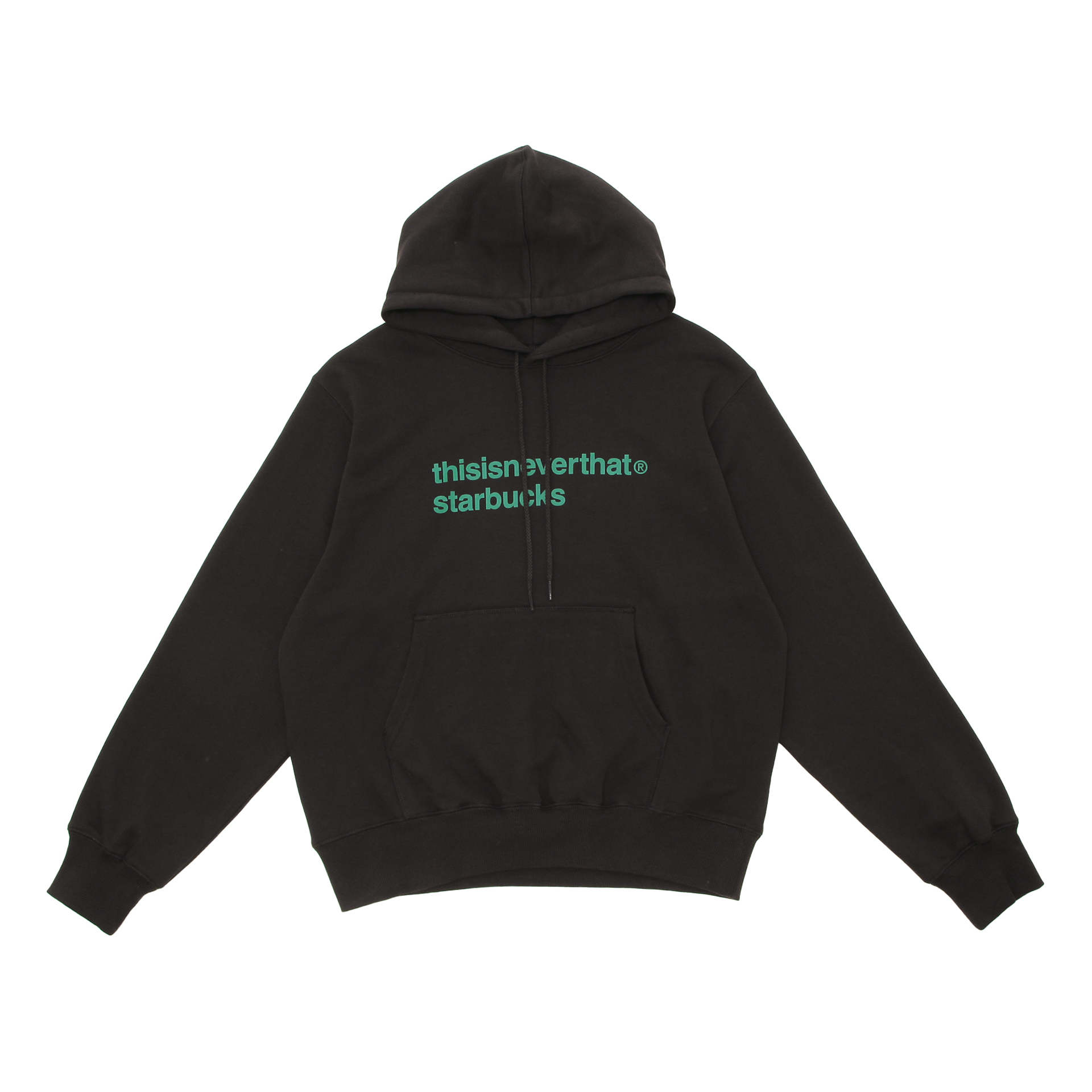 「thisisneverthat starbucks フーディー オフブラック」（1万8700円）