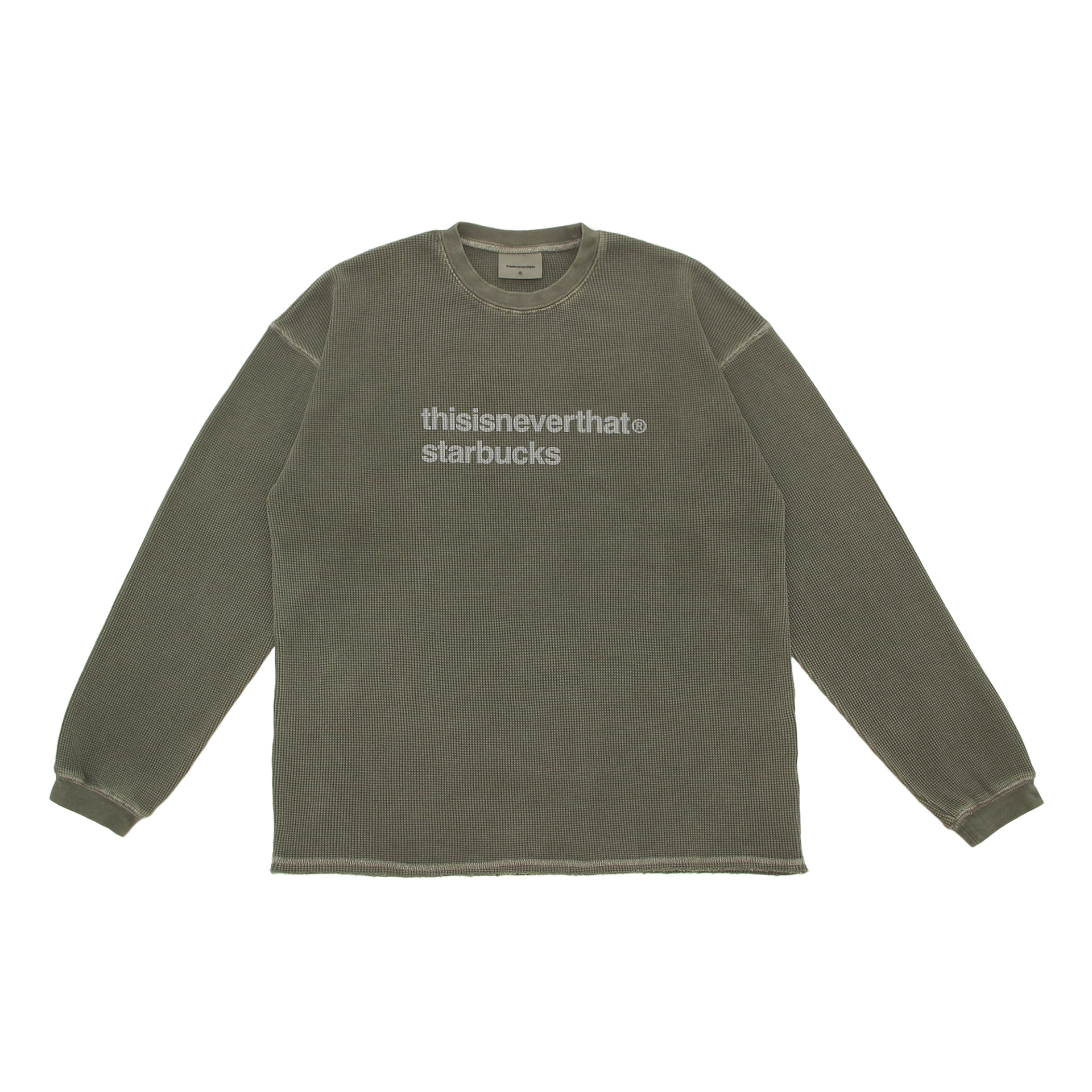 「thisisneverthat starbucks L/S ワッフルTシャツ」（1万2100円）