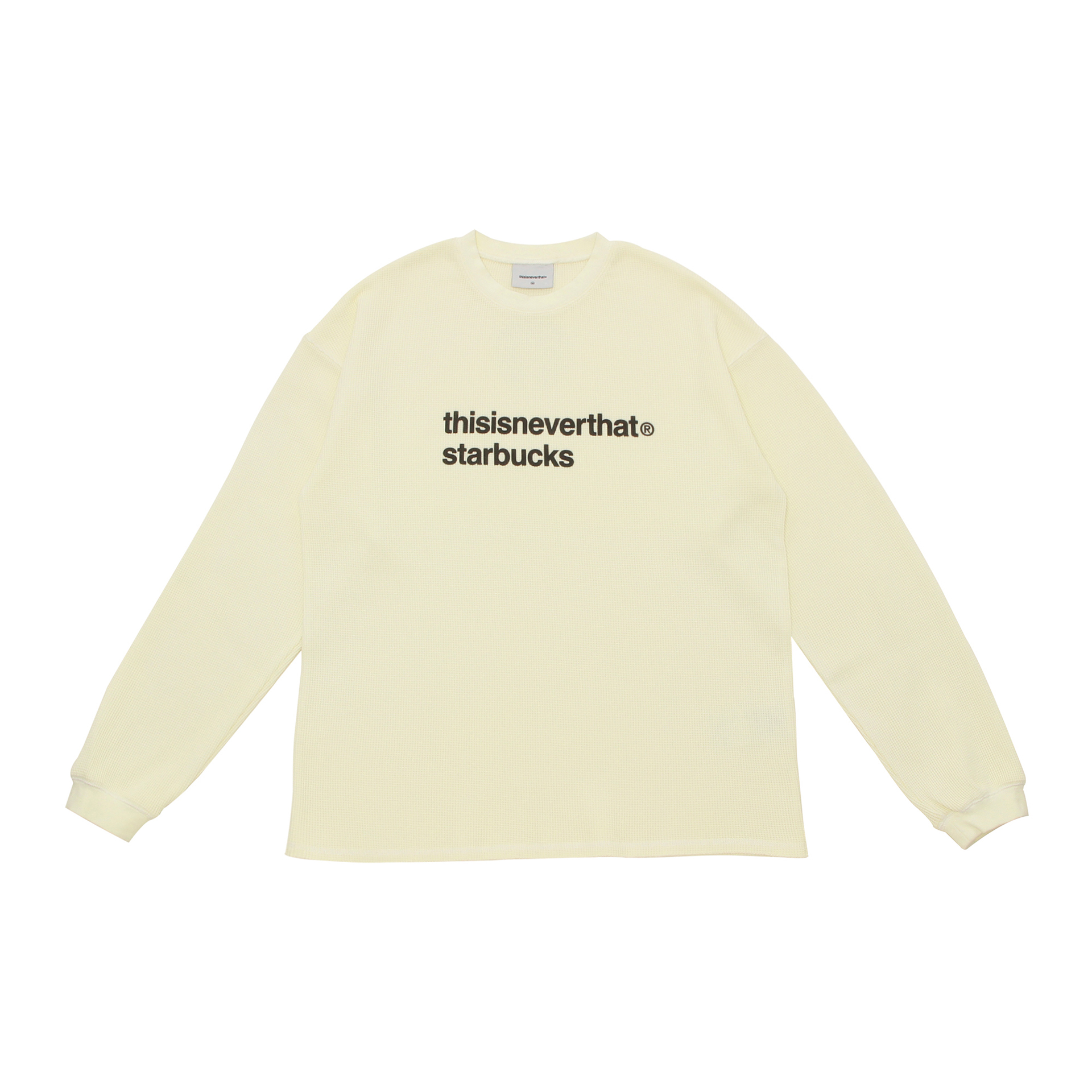 「thisisneverthat starbucks L/S ワッフルTシャツ」（1万2100円）