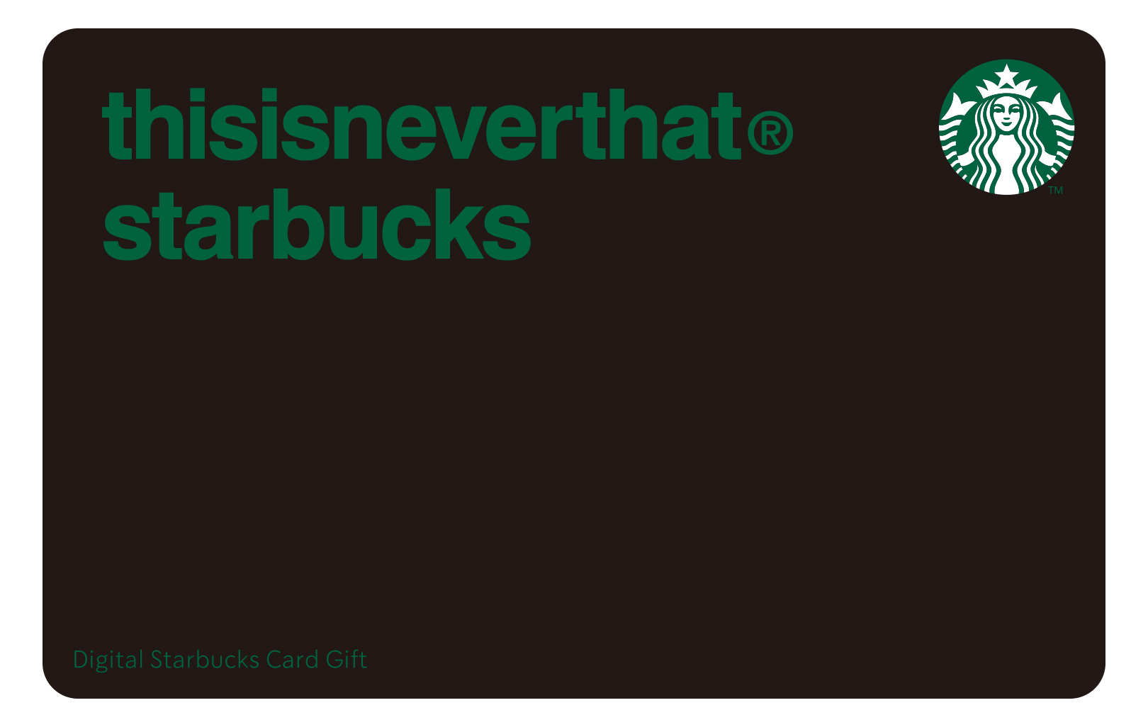 「thisisneverthat starbucks デジタル スターバックス カード」（1000円～3万円）