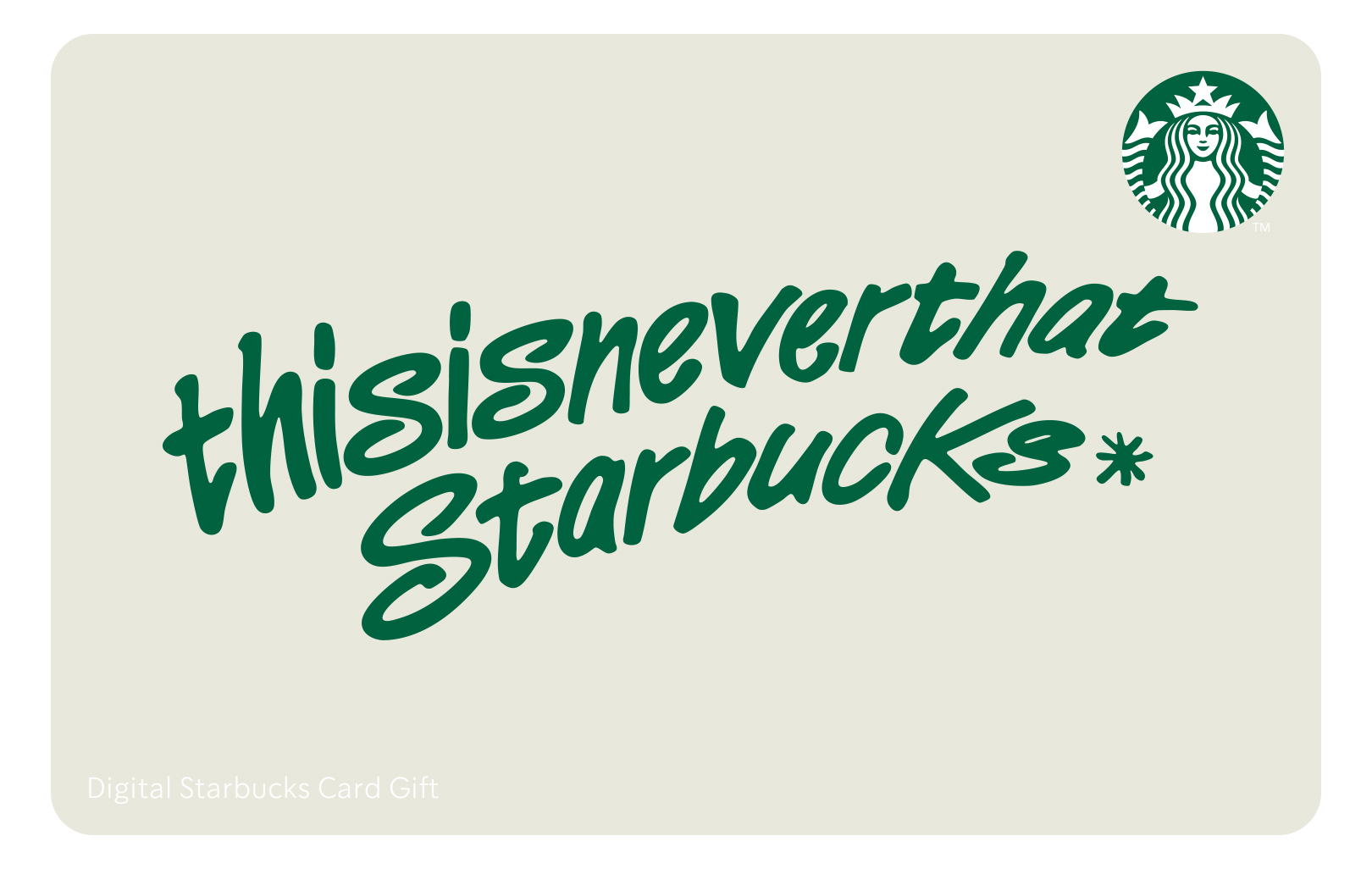 「thisisneverthat starbucks デジタル スターバックス カード」（1000円～3万円）