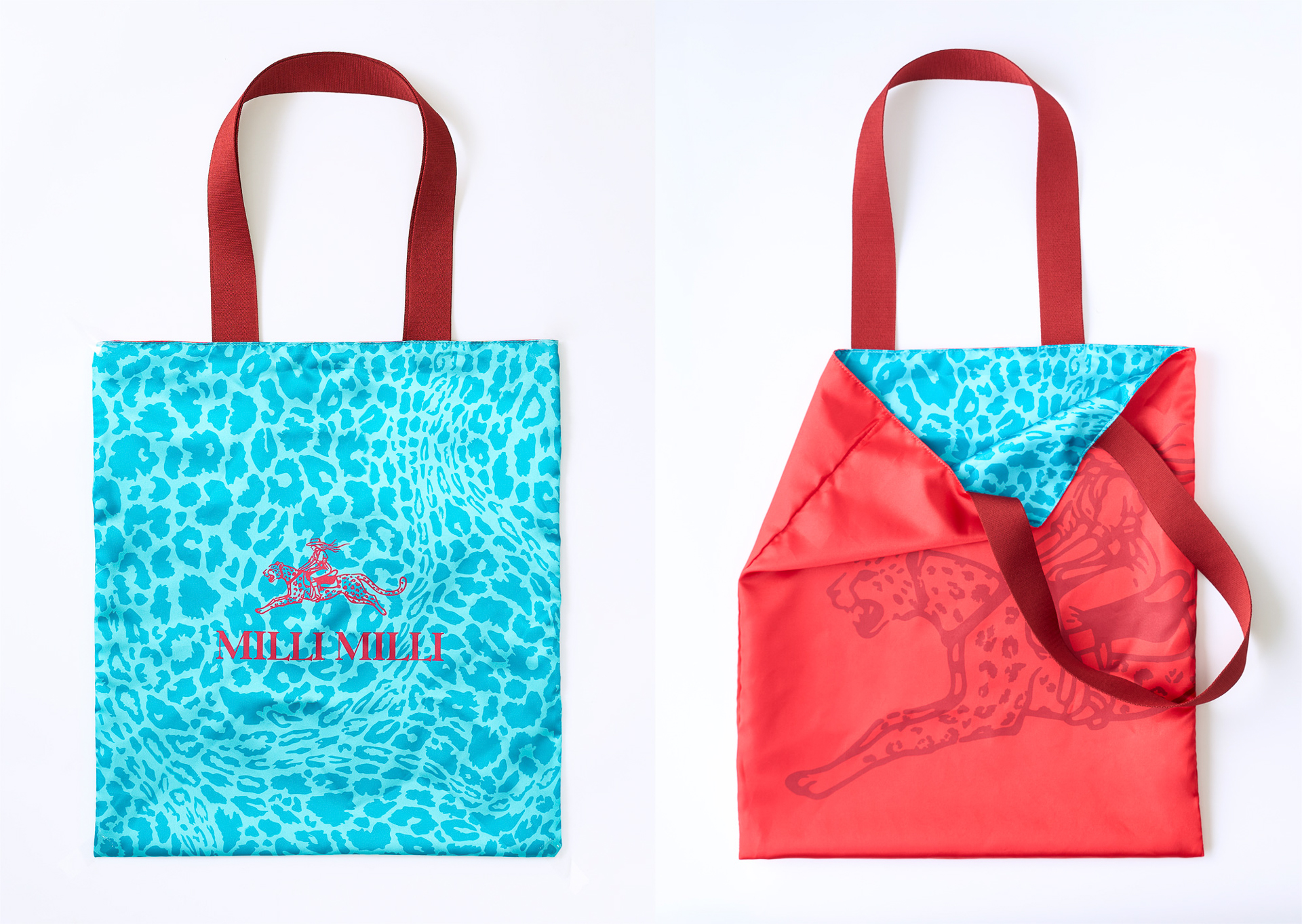 オープン記念オリジナルトートバッグ（水色と赤の2色）