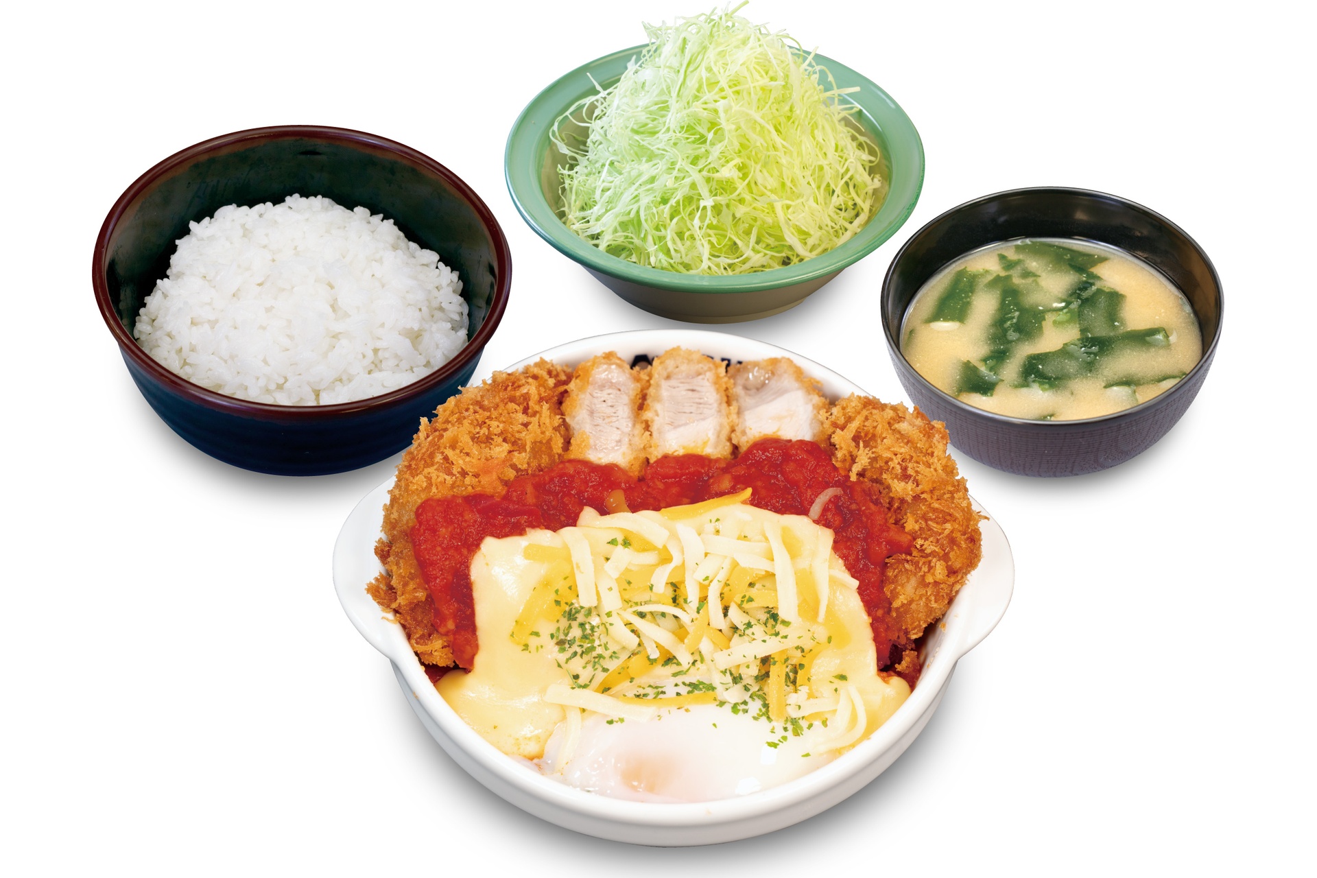 チーズうまトマ超厚切りロースかつ定食