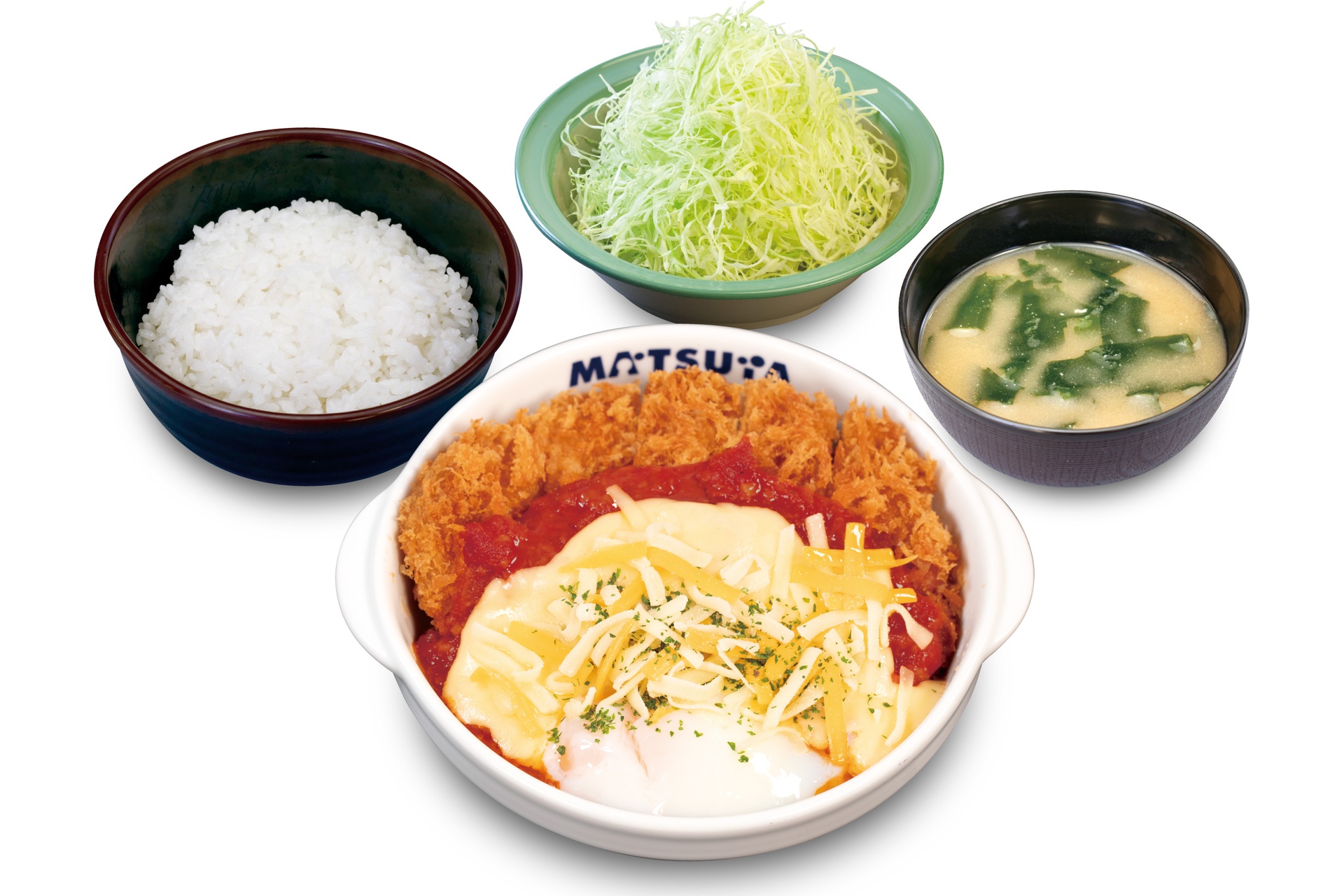 チーズうまトマロースかつ定食