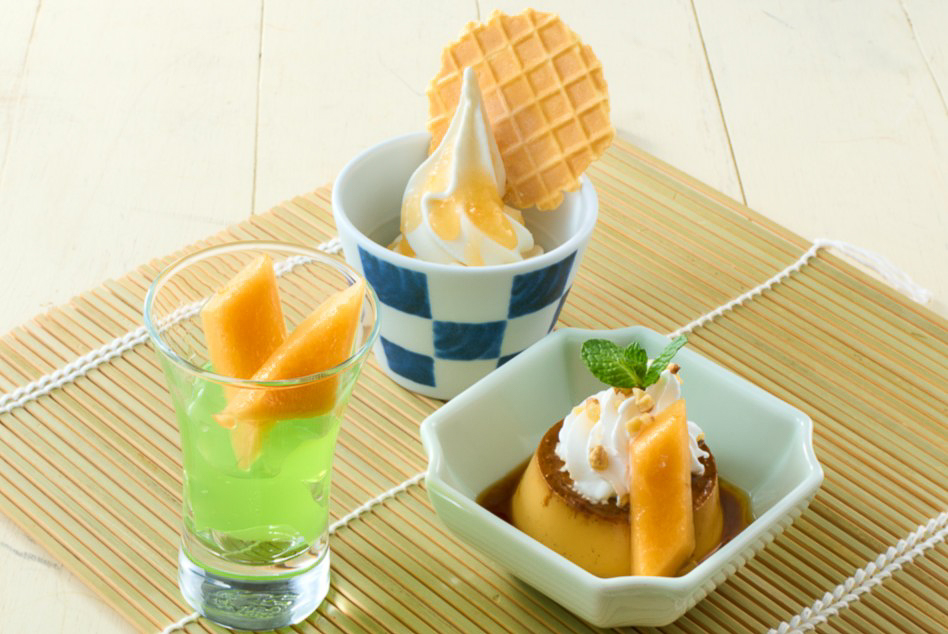 赤肉メロンの甘味三彩