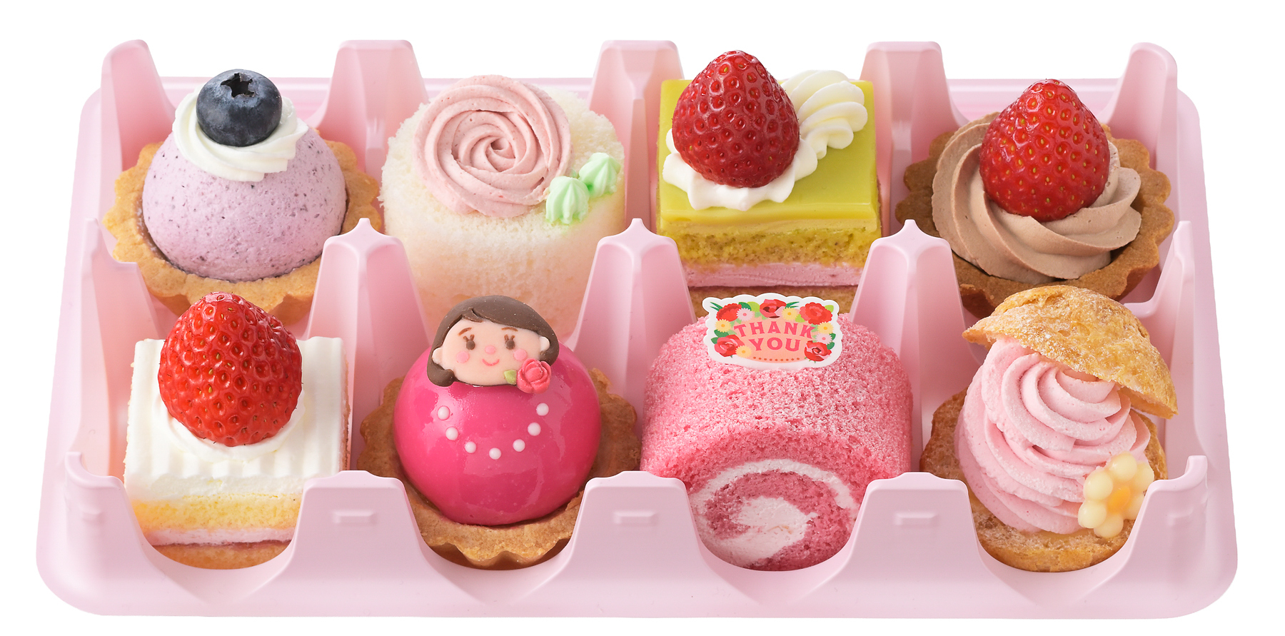 ベリーづくしの8種のケーキ