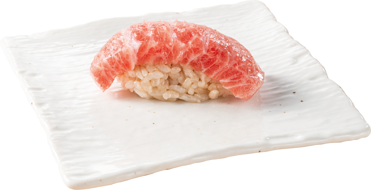 アンデスの紅塩で食べる、本鮪カマトロ握り