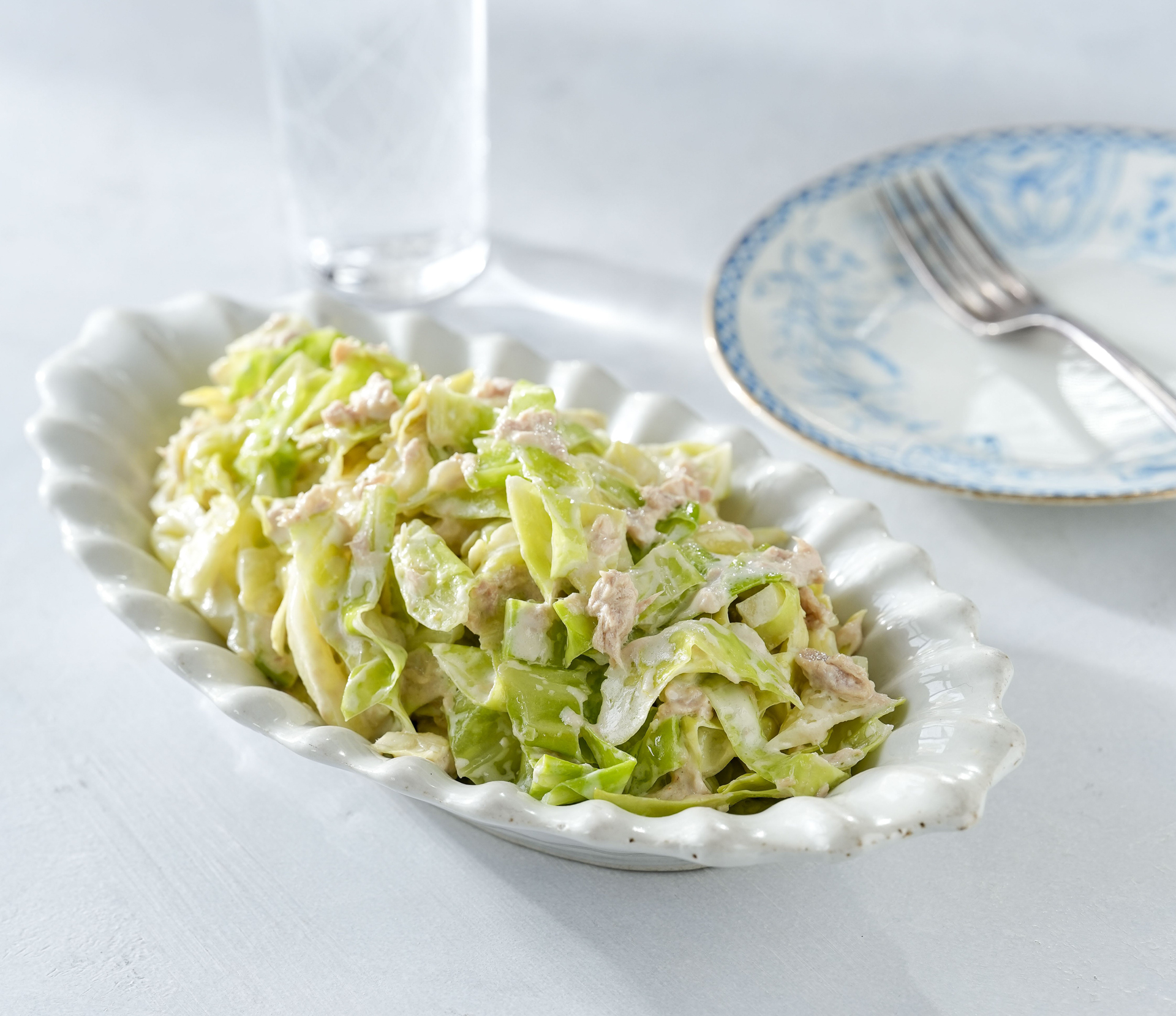 「ラクうまレンチン副菜」から「キャベツのツナマヨサラダ」