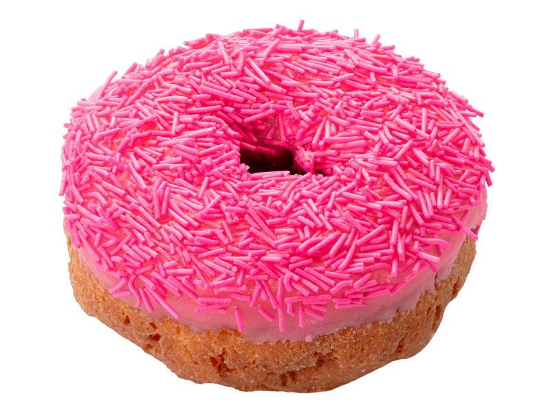 「ピンクスプリンクルズ アイスケーキ（PINKSPRINKLES ICED CAKE）」（380円）