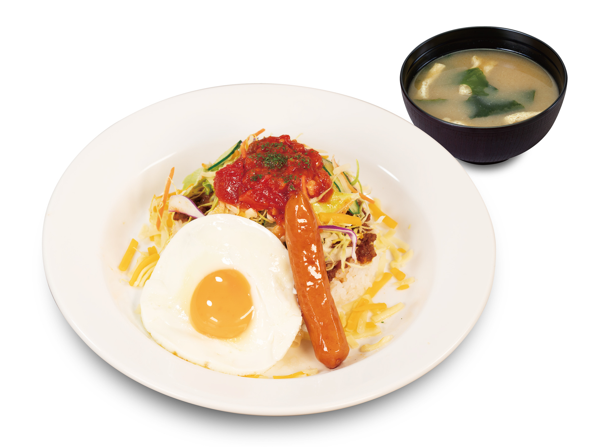 松屋「ソーセージエッグタコライス」（760円）