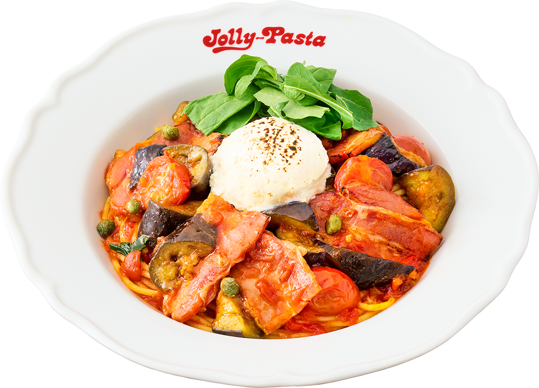 「リコッタ・ベーコンと茄子のトマトソース」（1309円）