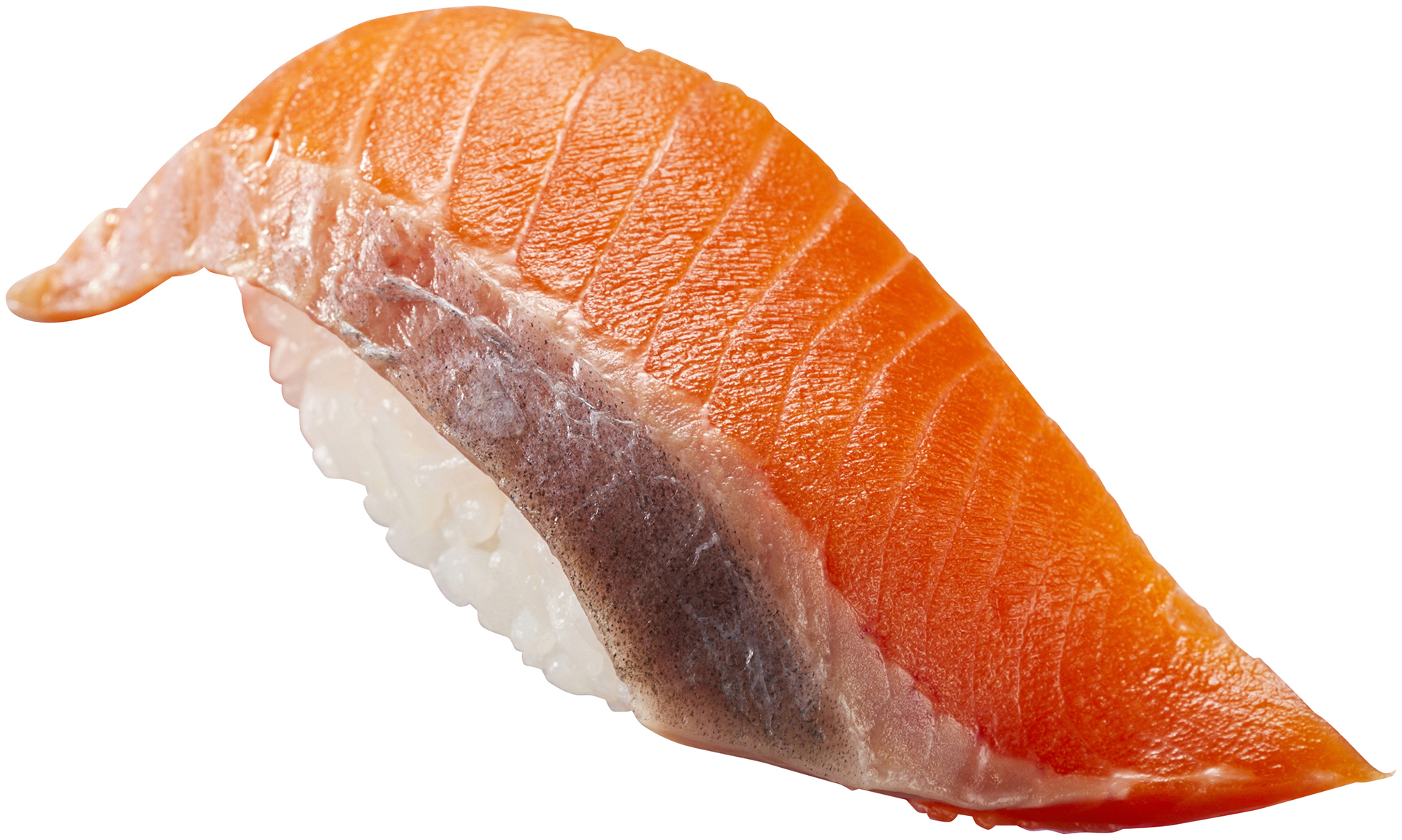 「大切りサーモン」（1貫 80円）