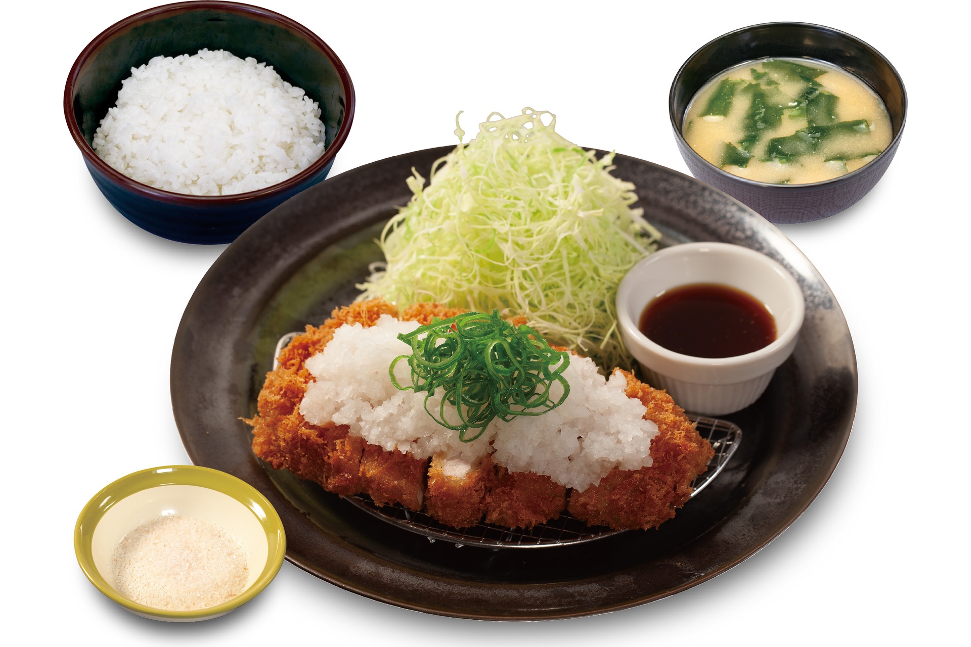 “国産雪国育ち”鬼おろしポン酢ロースかつ定食