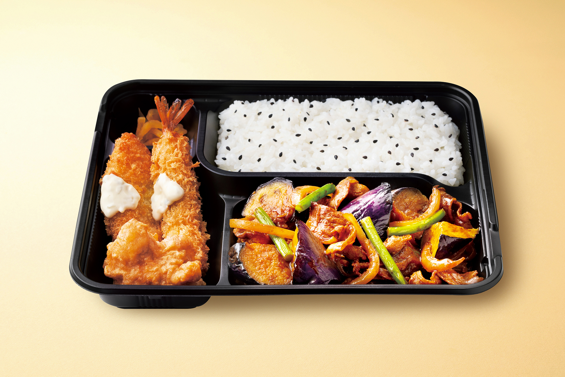 Dxなすの辛味噌炒め弁当～3種のジャンが決め手！～