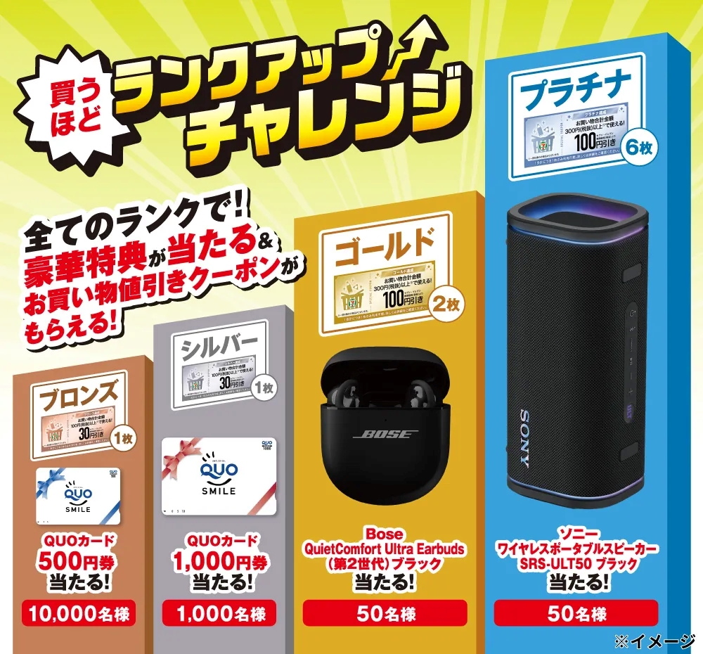 セブン-イレブン・ジャパン「買うほどランクアップチャレンジ」