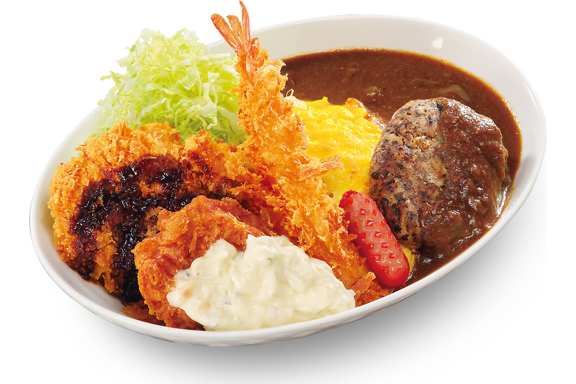 かつやの「揚げオムカレー」