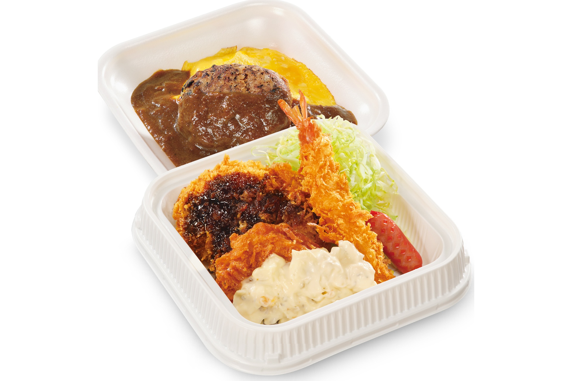 揚げオムカレー弁当