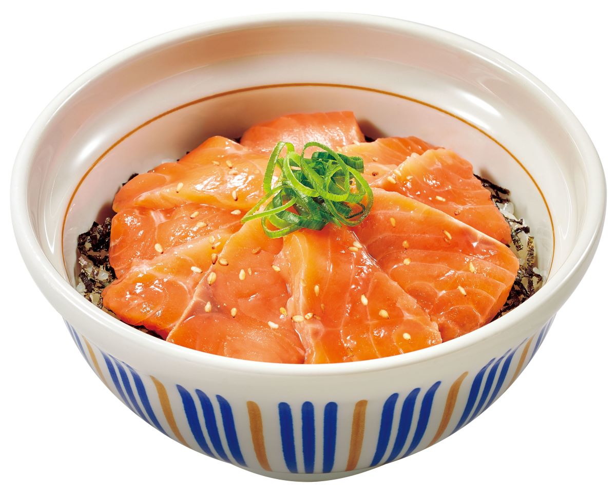 「漬け旨サーモン丼」（ごはん小盛 900円、並盛 920円、ごはん大盛 1020円）