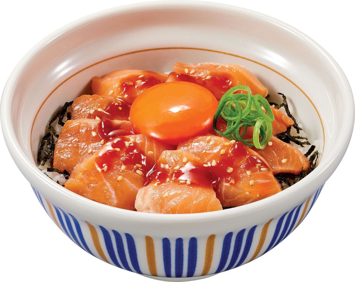 「サーモンユッケ丼」（ごはん小盛 1030円、並盛 1050円、ごはん大盛 1150円）