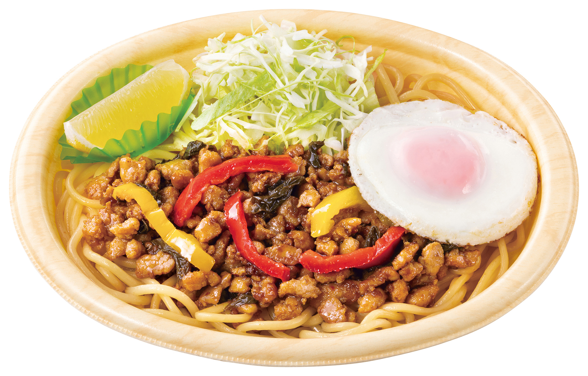 もちもち麺と相性抜群！ガパオまぜ麺