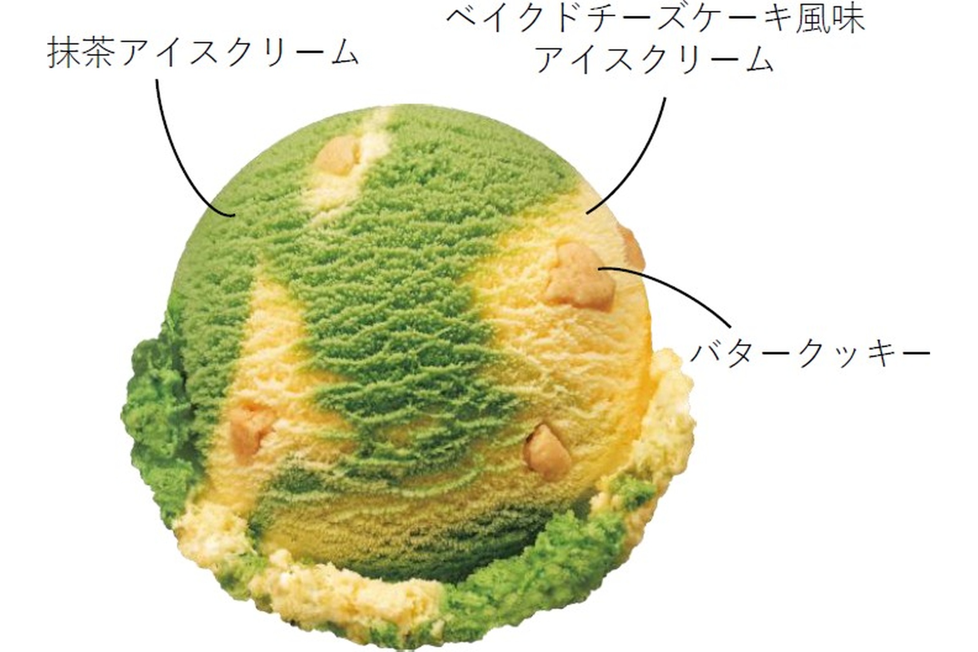 抹茶ベイクドチーズケーキ