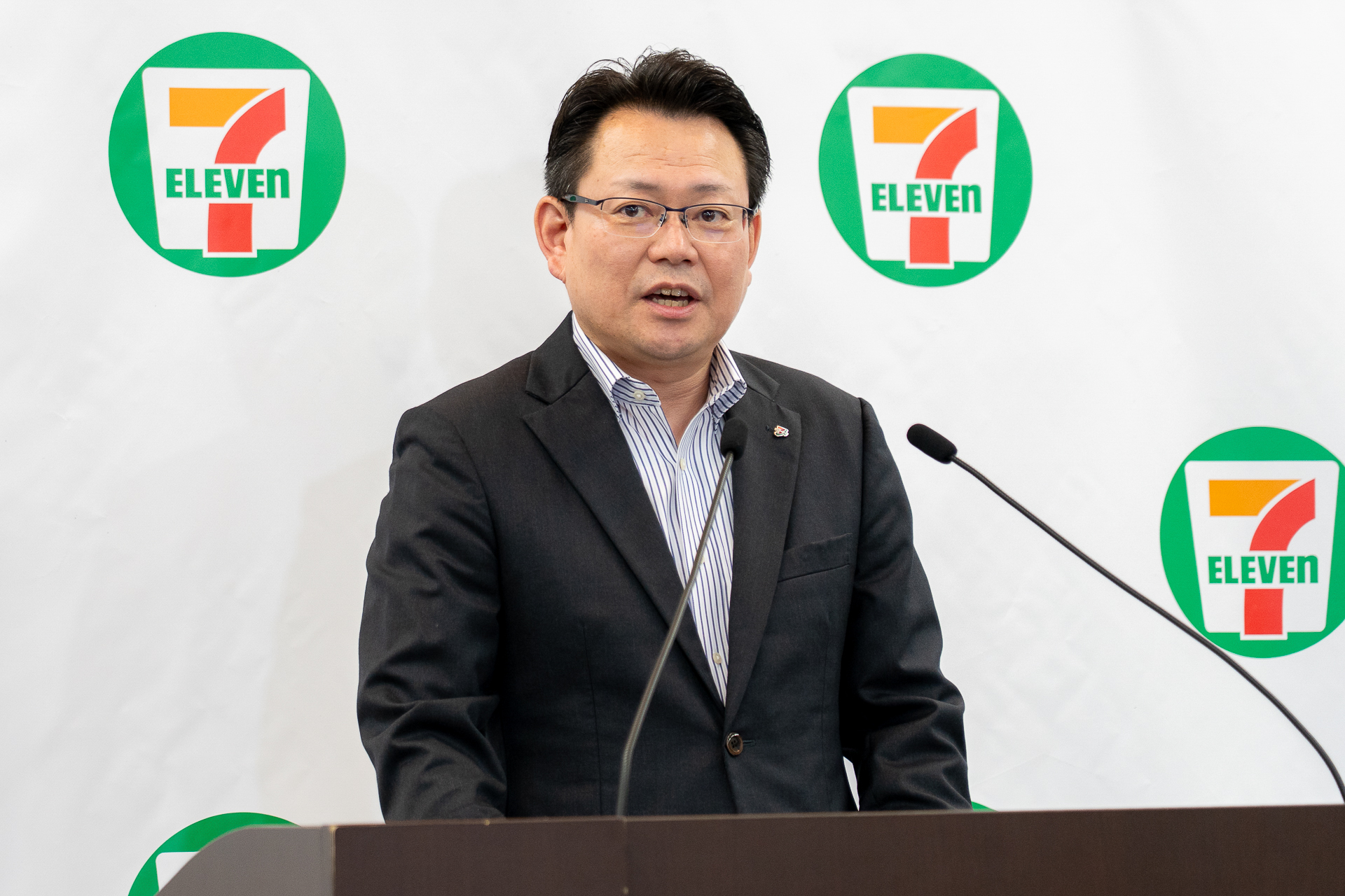 「5月はセブン-イレブンのお店が創業した月で、私たちにとっては原点となる月」と語った株式会社セブン-イレブン・ジャパン 執行役員 マーケティング本部長 岡嶋則幸氏