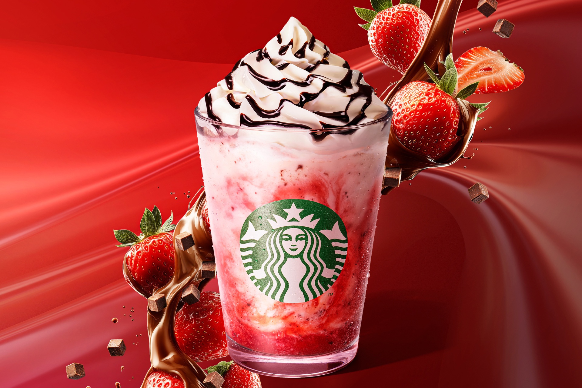 イチゴ チョコレート フラペチーノ