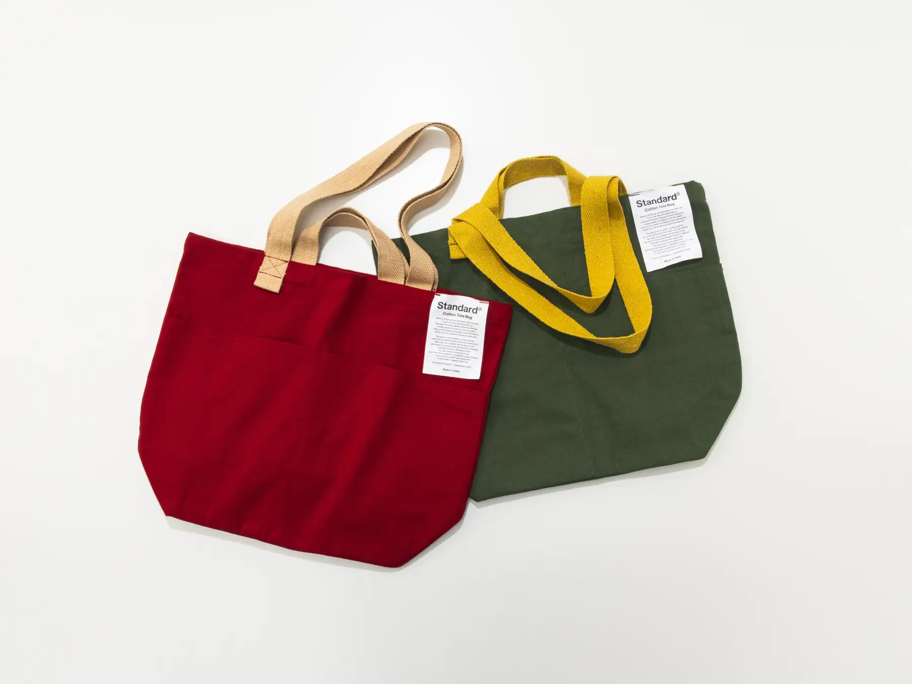 ショルダー付トートバッグ 全2種（各550円）