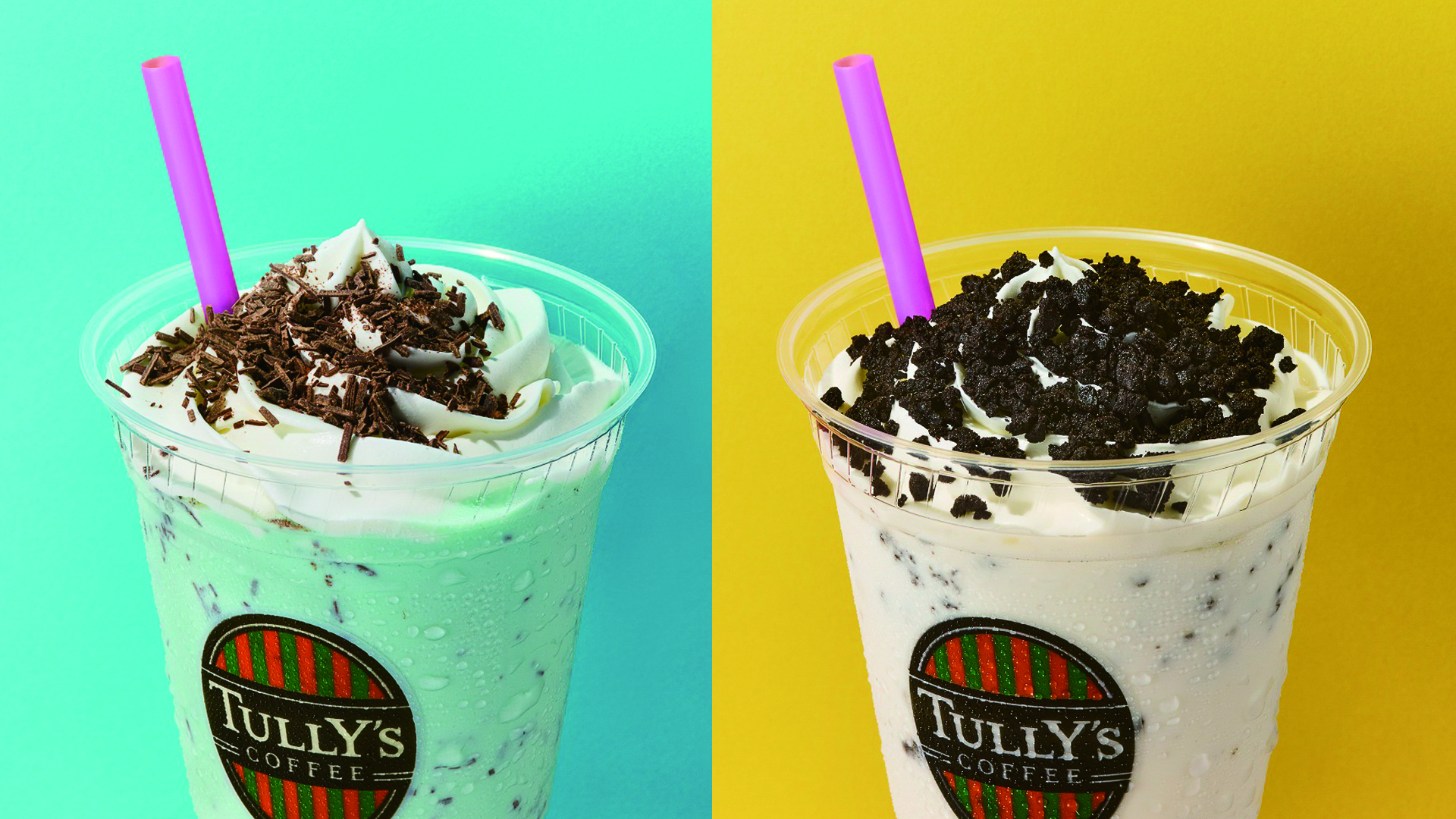 タリーズコーヒー「チョコミントシェイク」「クッキー＆クリームシェイク」