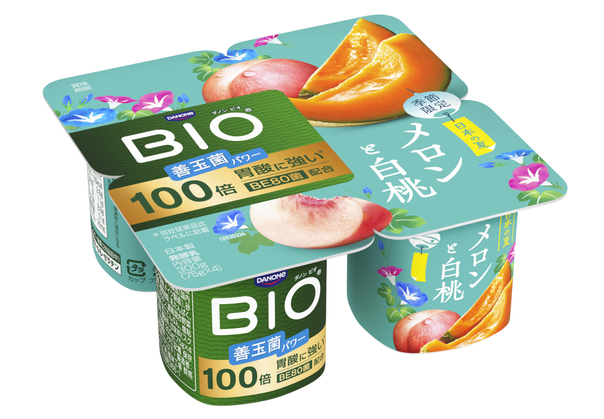 季節限定フレーバーの「メロンと白桃」