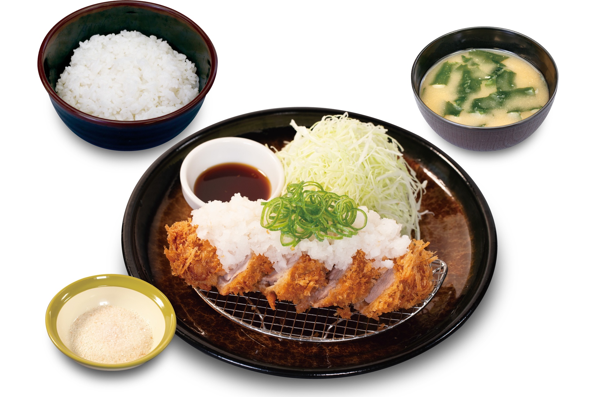 国産雪国育ち鬼おろしポン酢丸太ヒレかつ定食