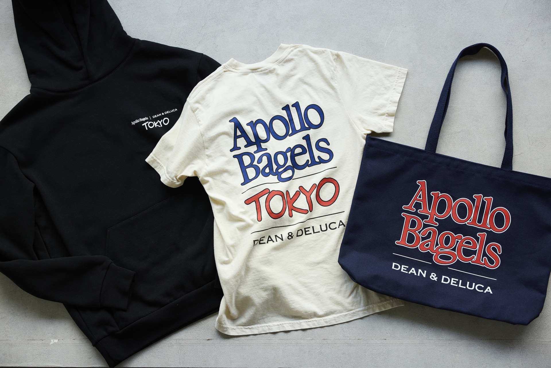 アポロベーグルとDEAN & DELUCAのコラボ限定アパレル